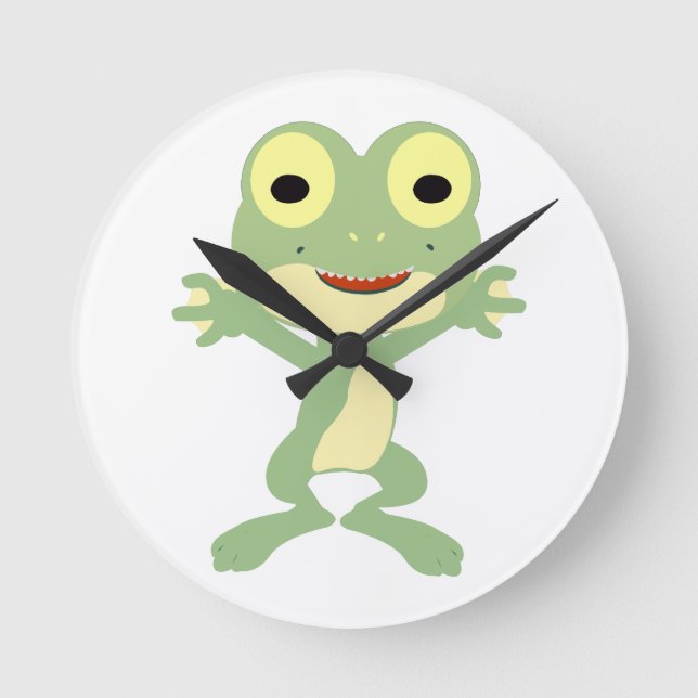 Loveland Frogman Runde Wanduhr (Vorderseite)