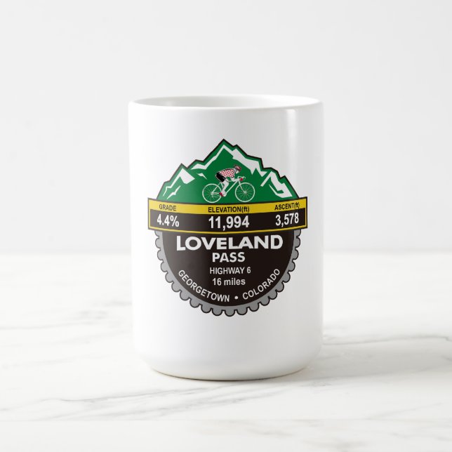 LOVELAND PASS- GEORGETOWN, CO -"BERG" KAFFEETASSE (Mittel)