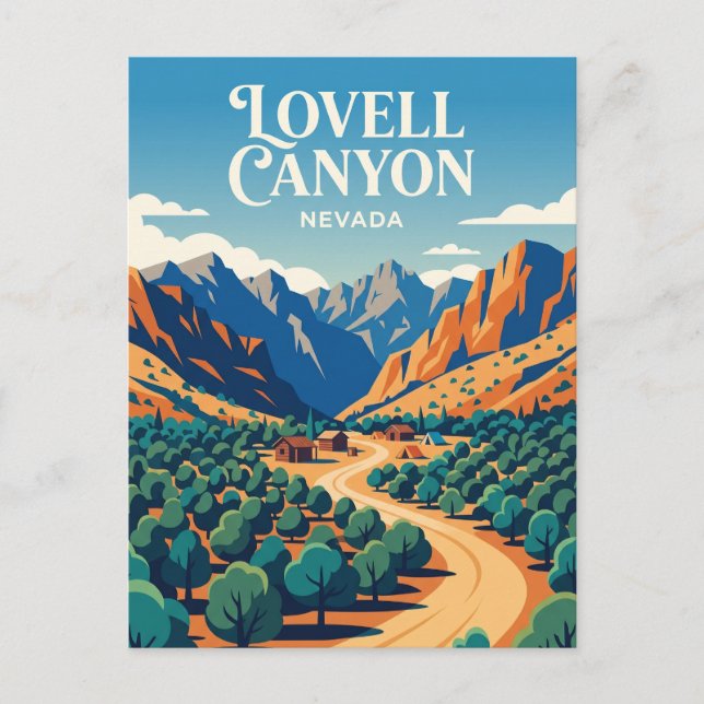 Lovell Canyon USA Postkarte (Vorderseite)