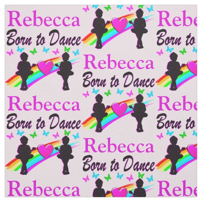 LOVELL GEBOREN ZU TANZEN PERSONALISIERT BALLET FAB STOFF (Muster)