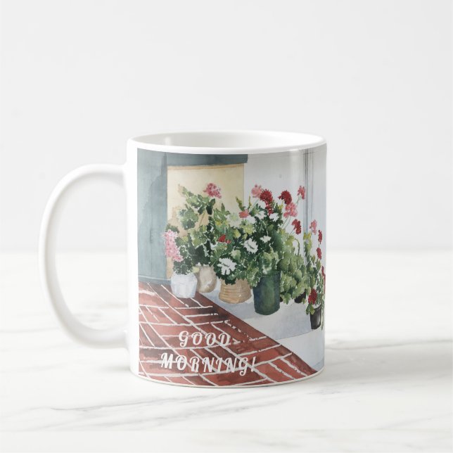 LOVELL HANDPAINIERTE WASSERFARBFLÜSSE KAFFEETASSE (Links)