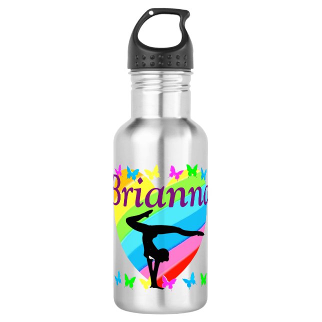LOVELL PERSONALISIERTE GYMNASTIK HERZWASSERFLASCHE TRINKFLASCHE (Vorderseite)
