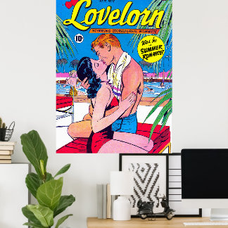 Lovelorn My Summer Romance Vintage Comicen Poster