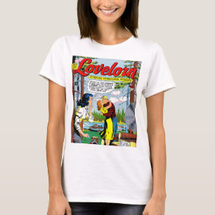 Lovelorn Veryal Romance Vintage Comicen T-Shirt