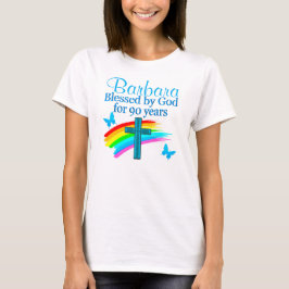 LOVELY 90. GEBURTSTAG PERSONALISIERT BLAESSED VON T-Shirt
