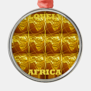 Lovely Africa Afrika Karten designs Kunstfarben.pn Silbernes Ornament