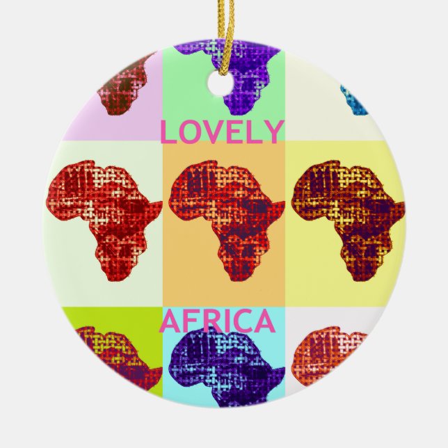 LOVELY AFRICA KERAMIK ORNAMENT (Vorne)