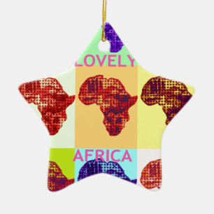 LOVELY AFRICA KERAMIKORNAMENT