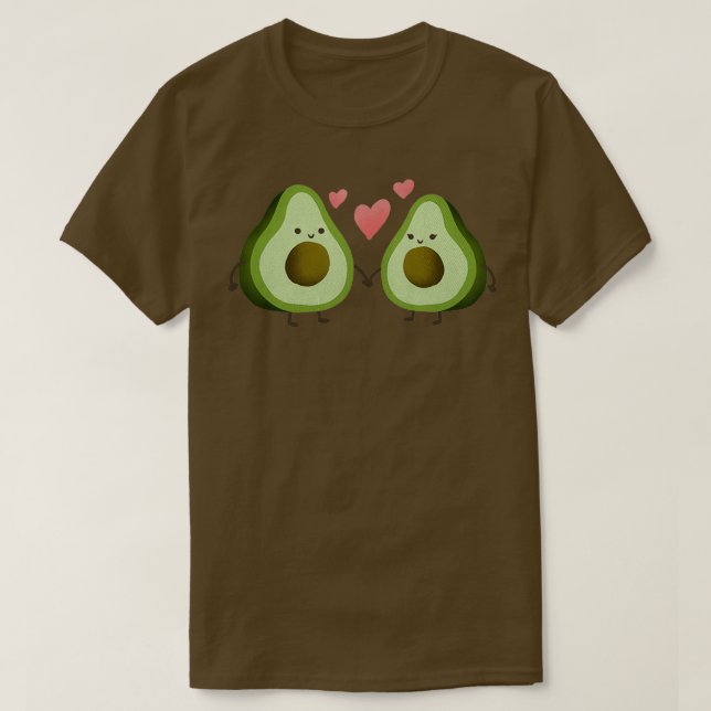 Lovely Avocado Couple Classic TShirt (Design vorne)