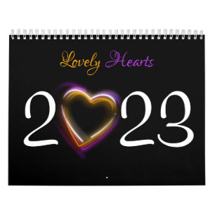 Lovely Beautiful Romantic Hearts 2023 Kalender