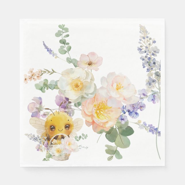 Lovely Bee Napkins Serviette (Vorderseite)