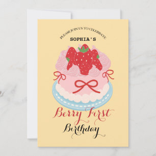 Lovely Berry Birthday Party Einladung