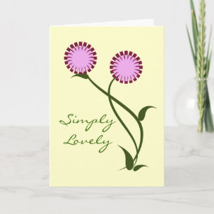 Lovely Blooms Greeting Card, Lavender Karte
