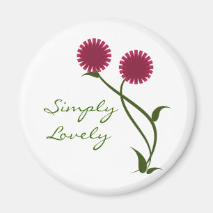 Lovely Blooms Magnet, Fuchsia Magnet
