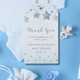 Lovely Blue Starry Vielen Dank Geschenkanhänger