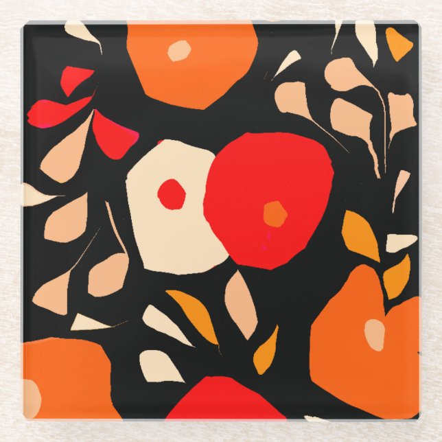 Lovely botanical Coaster Glasuntersetzer (Vorderseite)