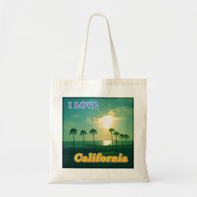 "Lovely California 1"-Beutel Tragetasche (Vorne)