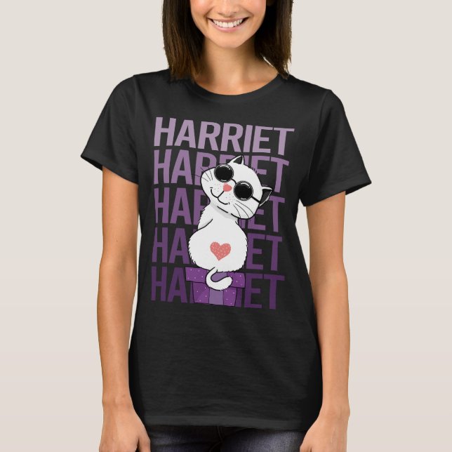 Lovely Cat - Harriet Name T-Shirt (Vorderseite)