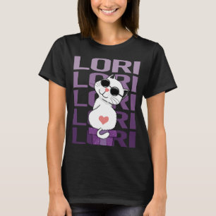 Lovely Cat - Lori Name T-Shirt