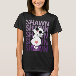 Lovely Cat - Shawn Name T-Shirt