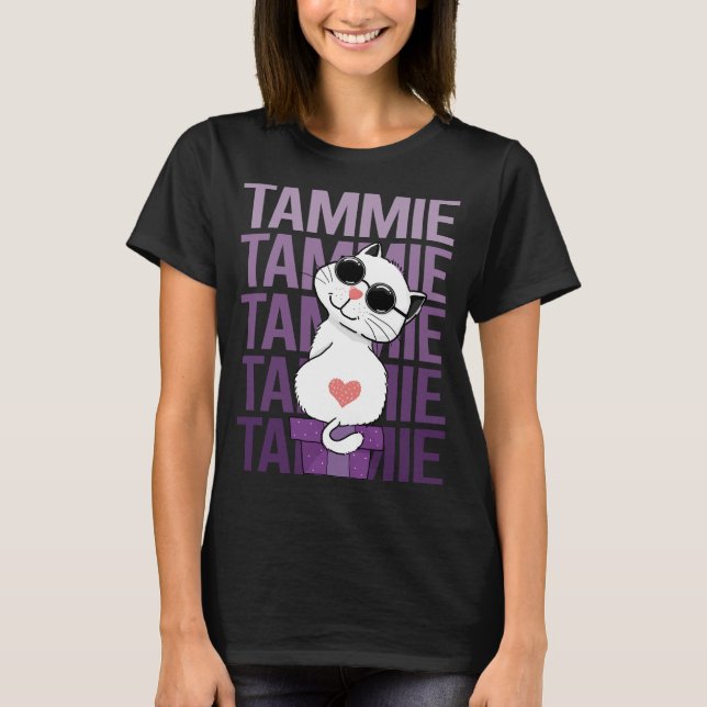 Lovely Cat - Tammie Name T-Shirt (Vorderseite)