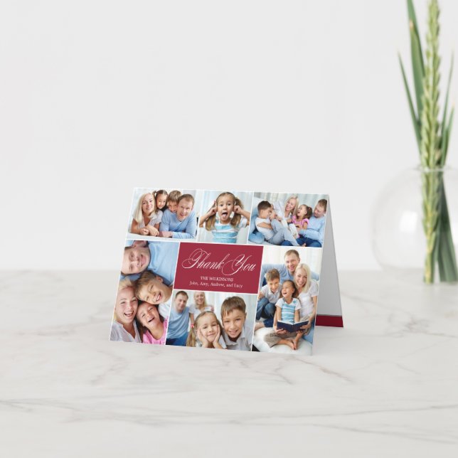Lovely Collage Dankeschön Karten (Vorderseite)