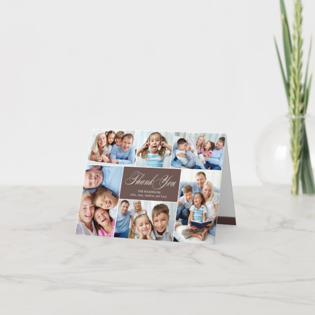 Lovely Collage Dankeschön Karten (Vorderseite)