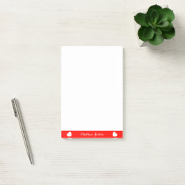 Lovely Custom Text Post-it Notes 4 x 6 inch Klebezettel