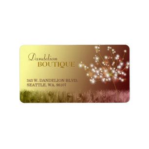 Lovely Dandelion Business Marketing Adressaufkleber