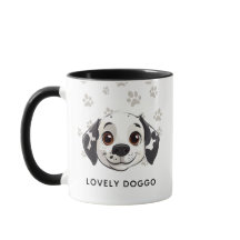 Lovely Doggo Smile Mug – Cute Happy Pup Illustrati