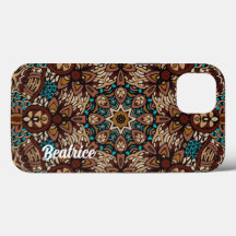 Lovely Earth Tones Turquoise Blue Brown Mandala