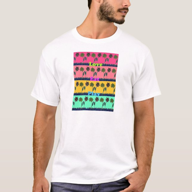 Lovely Eat Play color.png T-Shirt (Vorderseite)