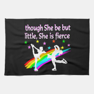 LOVELY FIGURE SKATER DUO DESIGN HANDTUCH