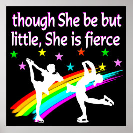 LOVELY FIGURE SKATER DUO DESIGN POSTER