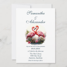 Lovely Flamingos Wedding