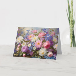 LOVELY FLORAL - BLANK ALL-OCCASION CARD DANKESKARTE