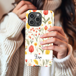 Lovely Floral Phone Case iPhone 15 Hülle