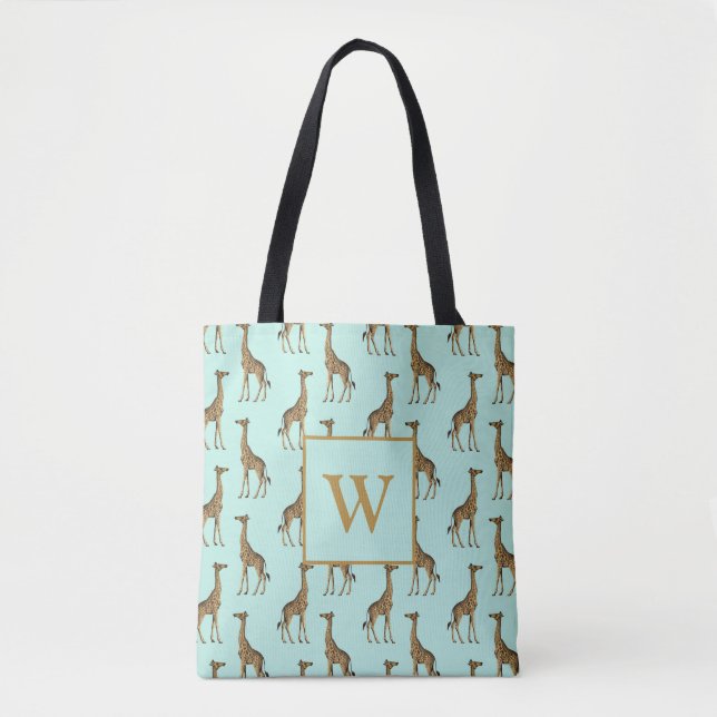 Lovely Giraffes Monogram Initial (Vorderseite)