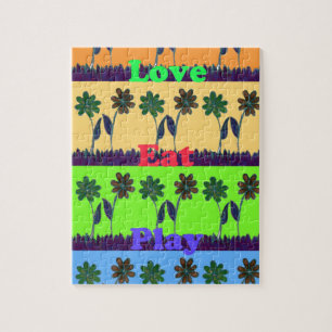 Lovely Girly Hakuna Matata Farben Geschenke.png Puzzle