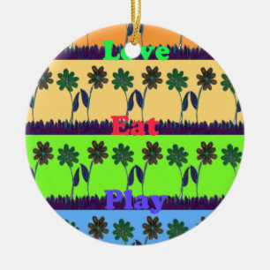 Lovely Girly Hakuna Matata Farben Gifts.png Keramik Ornament