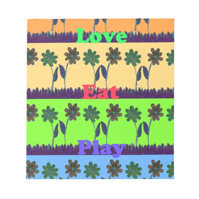 Lovely Girly Hakuna Matata Farben Gifts.png Notizblock (Vorderseite)