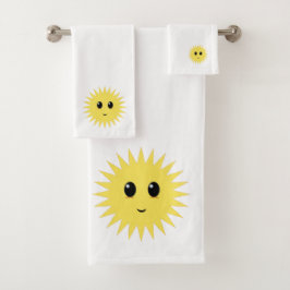 Lovely Happy Sun Badhandtuch Set