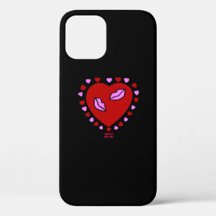 Lovely Heart Kisses Apple iPhone 12 Fall Case-Mate iPhone Hülle