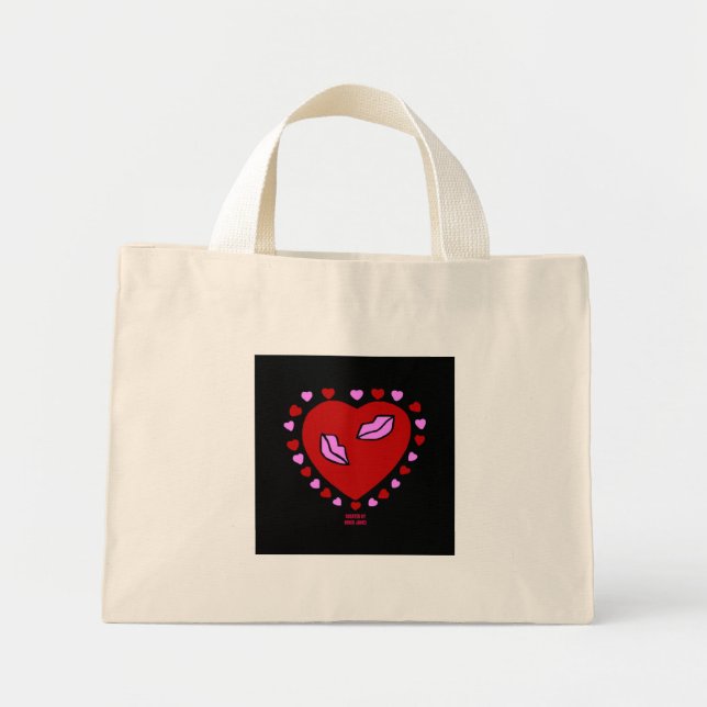 Lovely Heart Kisses Tiny Tasche (Vorne)