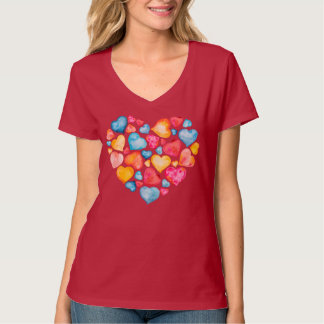 Lovely Hearts T-Shirt - Valentinisches T-Shirt