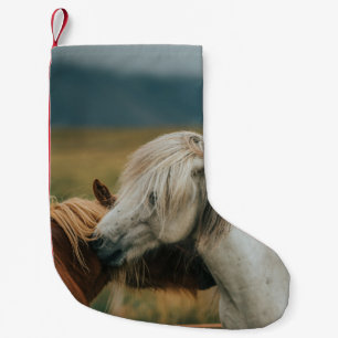 LOVELY HORSE COUPLE KLEINER WEIHNACHTSSTRUMPF