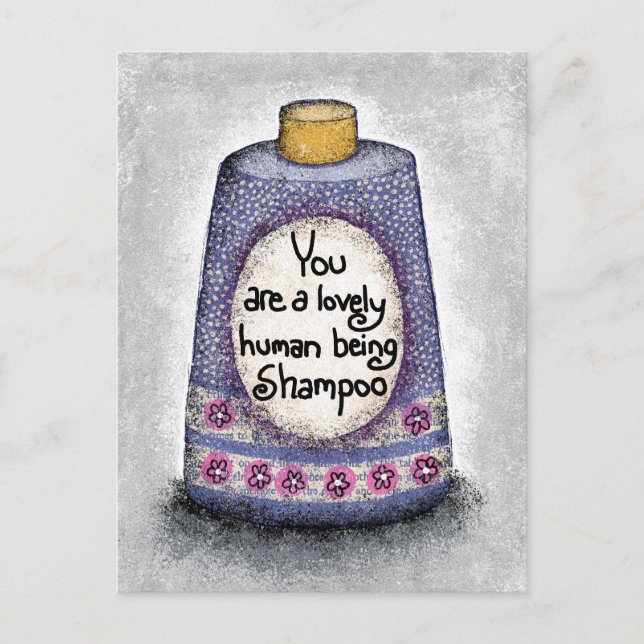 Lovely Human Shampoo Postcard Postkarte (Vorderseite)