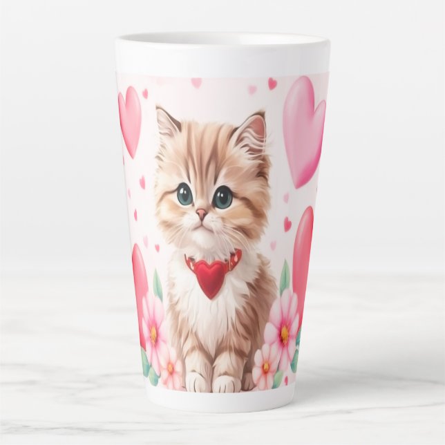 Lovely kitten hearts milchtasse (Vorderseite)
