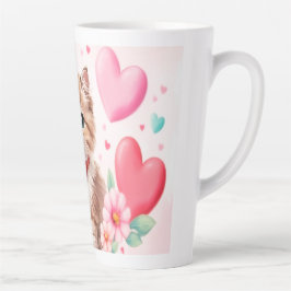 Lovely kitten hearts milchtasse
