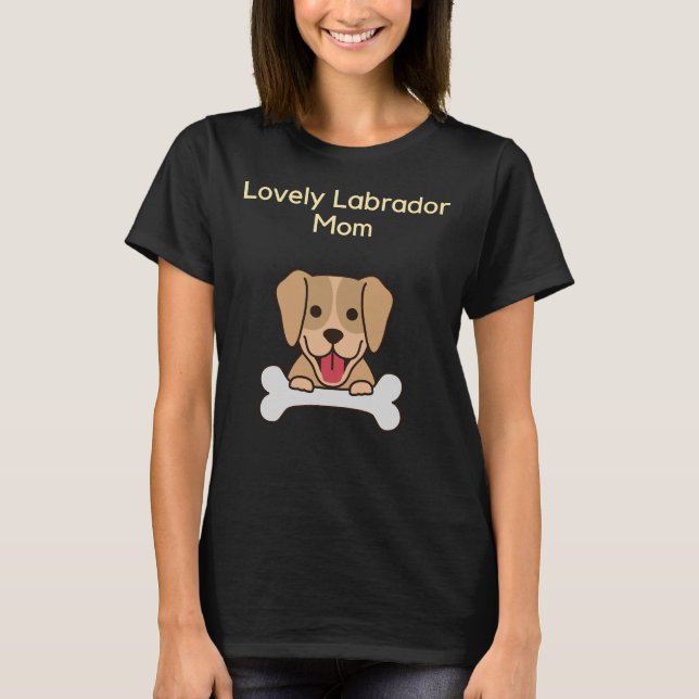 Lovely Labrador Mama T-Shirt (Vorderseite)